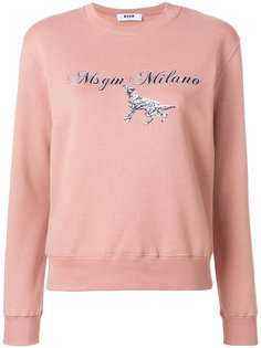 толстовка с круглым вырезом  MSGM