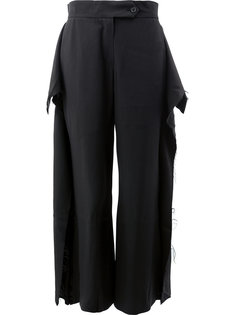 deconstructed wide leg pants Moohong