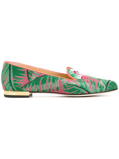 Flamingo slippers Charlotte Olympia