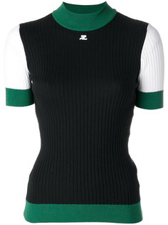 ribbed knitted top Courrèges