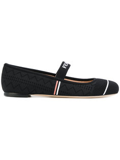 logo ballerinas Fendi