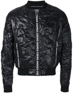 quilted effect bomber jacket Andrea Crews