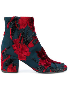 floral block heel boots P.A.R.O.S.H.