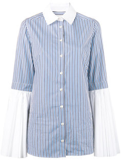 EXCLUSIVE striped fluted cuff shirt  Monographie