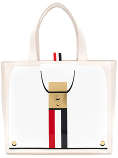 stripe printed tote Thom Browne