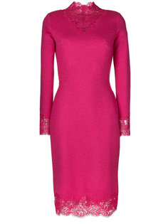 платье с кружевной цветочной отделкой  Ermanno Scervino