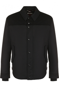 Хлопковая куртка с отложным воротником Saint Laurent