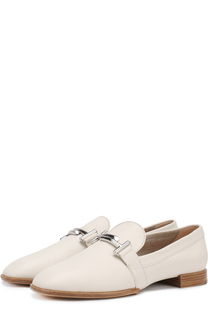 Кожаные лоферы с пряжкой Tod’s