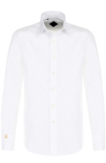 Хлопковая сорочка с воротником кент Billionaire