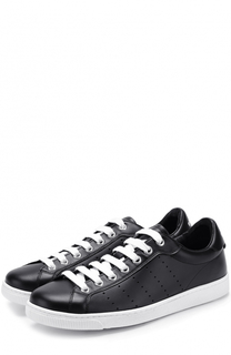 Кожаные кеды на шнуровке Dsquared2