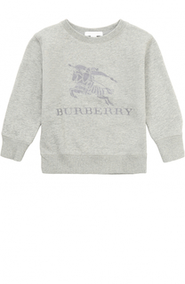 Хлопковый свитшот с вышивкой Burberry