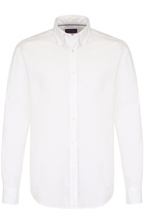 Хлопковая сорочка с воротником button down Ralph Lauren