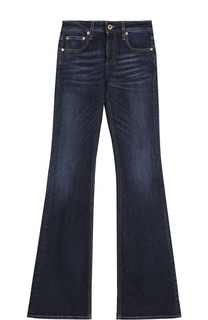 Расклешенные джинсы с потертостями Roberto Cavalli