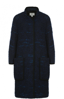 Пальто свободного кроя с накладными карманами Armani Collezioni