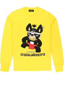Хлопковый свитшот с принтом Dsquared2