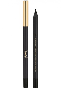 Карандаш для глаз Dessin Du Regard Waterproof, 01 Noir Effronte YSL