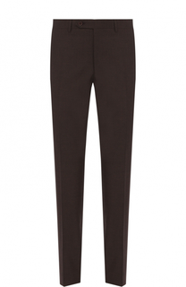 Шерстяные брюки прямого кроя Canali