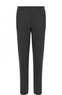 Шерстяные брюки прямого кроя Canali