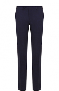 Шерстяные брюки прямого кроя Canali