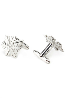 Запонки снежинка новый год Churchill accessories