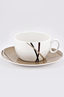 Чашка с блюдцем "Мокко" Royal Porcelain