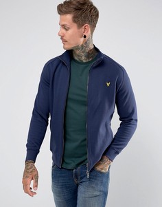 Темно-синий джемпер на молнии с воротником-стойкой Lyle & Scott - Темно-синий