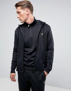 Черный трикотажный свитшот с капюшоном Lyle & Scott - Черный