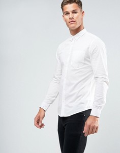 Белая хлопковая рубашка стандартного кроя New Look - Белый