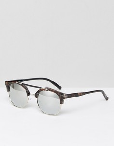 Черепаховые солнцезащитные очки в стиле ретро 7X - Коричневый