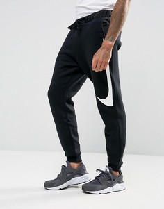 Черные джоггеры с логотипом-галочкой Nike Hybrid 861720-011 - Черный
