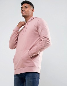 Розовое длинное худи ASOS - Розовый