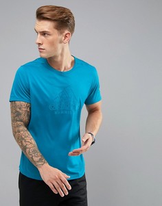 Двусторонняя синяя футболка adidas Running TKO BR5659 - Синий