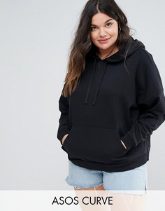 Худи свободного кроя ASOS CURVE - Черный