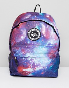 Темно-синий рюкзак с космическим принтом Hype - Синий