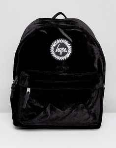 Черный велюровый рюкзак Hype - Черный