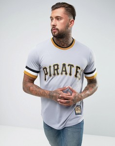Серая бейсбольная футболка Majestic MLB Pittsburgh Pirates - Серый