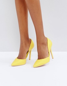 Желтые туфли-лодочки с вырезами Glamorous - Желтый