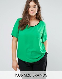 Блузка с полиуретановой отделкой Koko - Зеленый