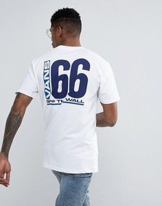 Белая футболка с принтом на спине Vans VA36FHWHT - Белый
