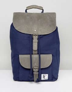 Темно-синий кожаный рюкзак Forbes & Lewis Lincoln - Серый