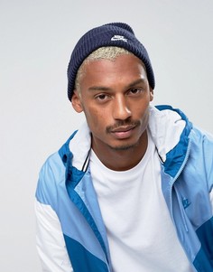 Темно-синяя шапка-бини Nike SB Fisherman 628684-452 - Темно-синий