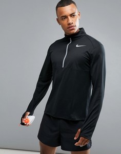 Черный свитшот с молнией до груди Nike Running 856827-010 - Черный
