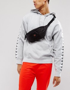 Черная стеганая сумка-кошелек на пояс ASOS - Черный