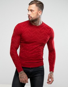 Красный джемпер с логотипом Armani Jeans - Красный