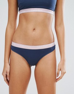 Стринги из хлопка Calvin Klein CK One - Синий