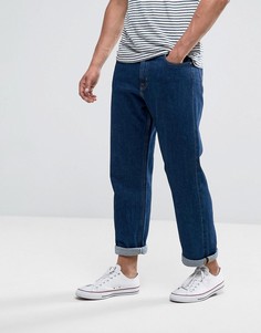 Выбеленные прямые джинсы свободного кроя Lee - Синий
