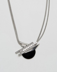 Ожерелье с подвеской в виде осколка Shard - Серебряный Asos