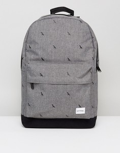 Рюкзак с принтом птиц Spiral - Серый