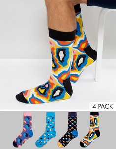 Подарочный набор из 4 пар носков Happy Socks - Мульти