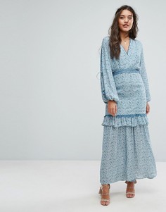 Платье макси с цветочным принтом Stevie May The Mystic Billow - Мульти